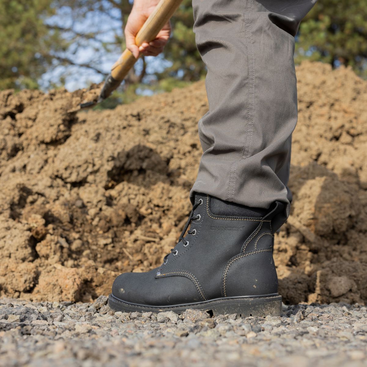 Oil Rigger 6” Steel Toe Men’s Work Boot - Black