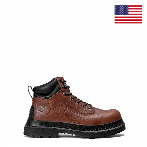 Buckman 6" Waterproof, Soft Toe, Nutmeg Boot - Made in USA