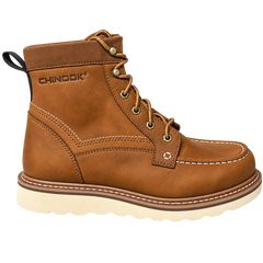 Bota de trabajo impermeable Logger de 6" para hombre - Marrón