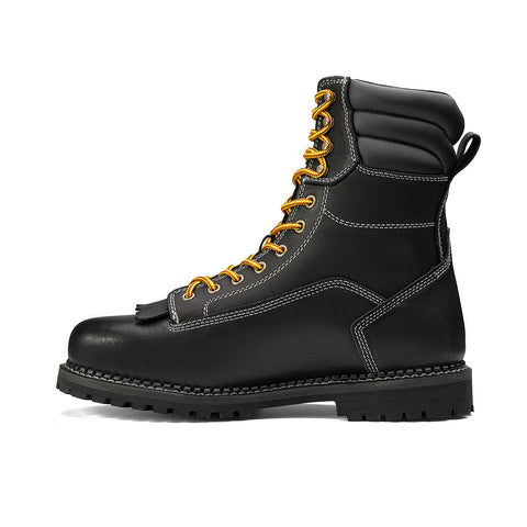 Logger 8” Boots - Men’s Waterproof Logger Work Boot - Black – Chinook ...