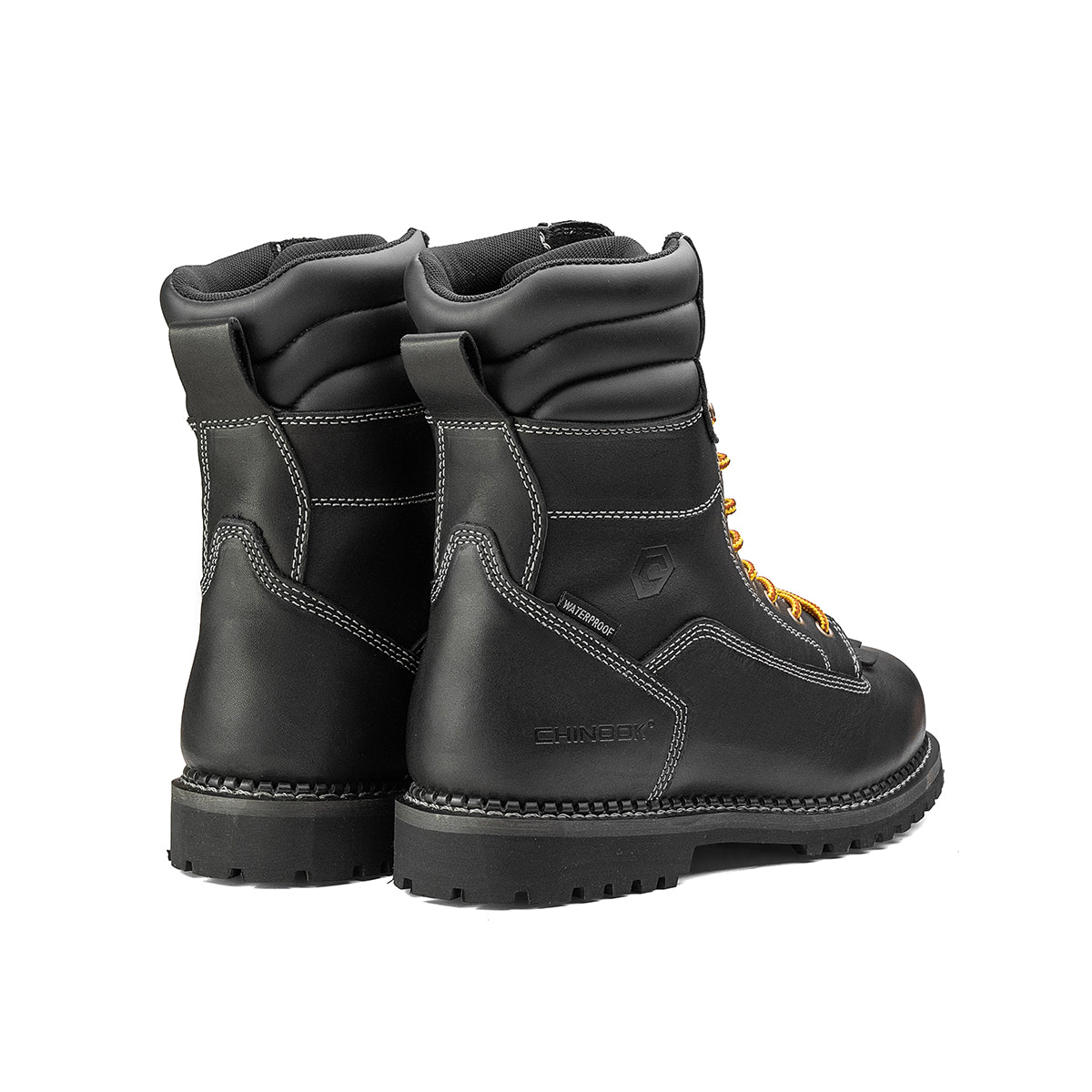 Logger 8” Men’s Waterproof Work Boot - Black