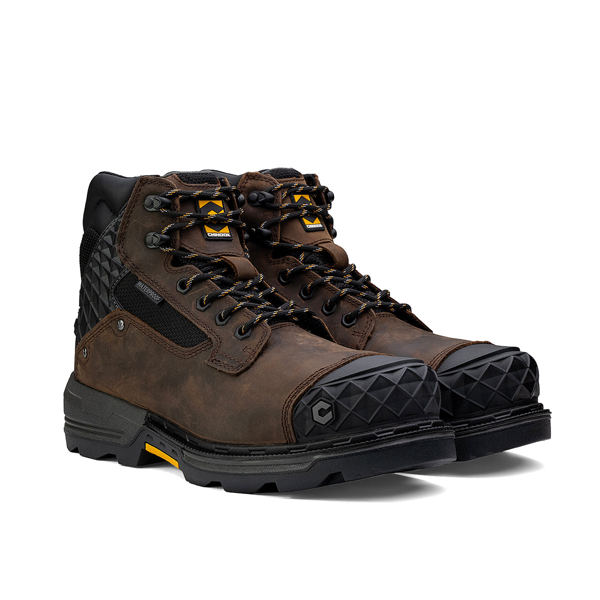 Pallet Jack 6" Comp Toe Men’s Waterproof Work Boot – Brown