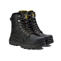 Bota Wildwood impermeable de 8" con punta de composite, color negro - Fabricada en EE. UU.