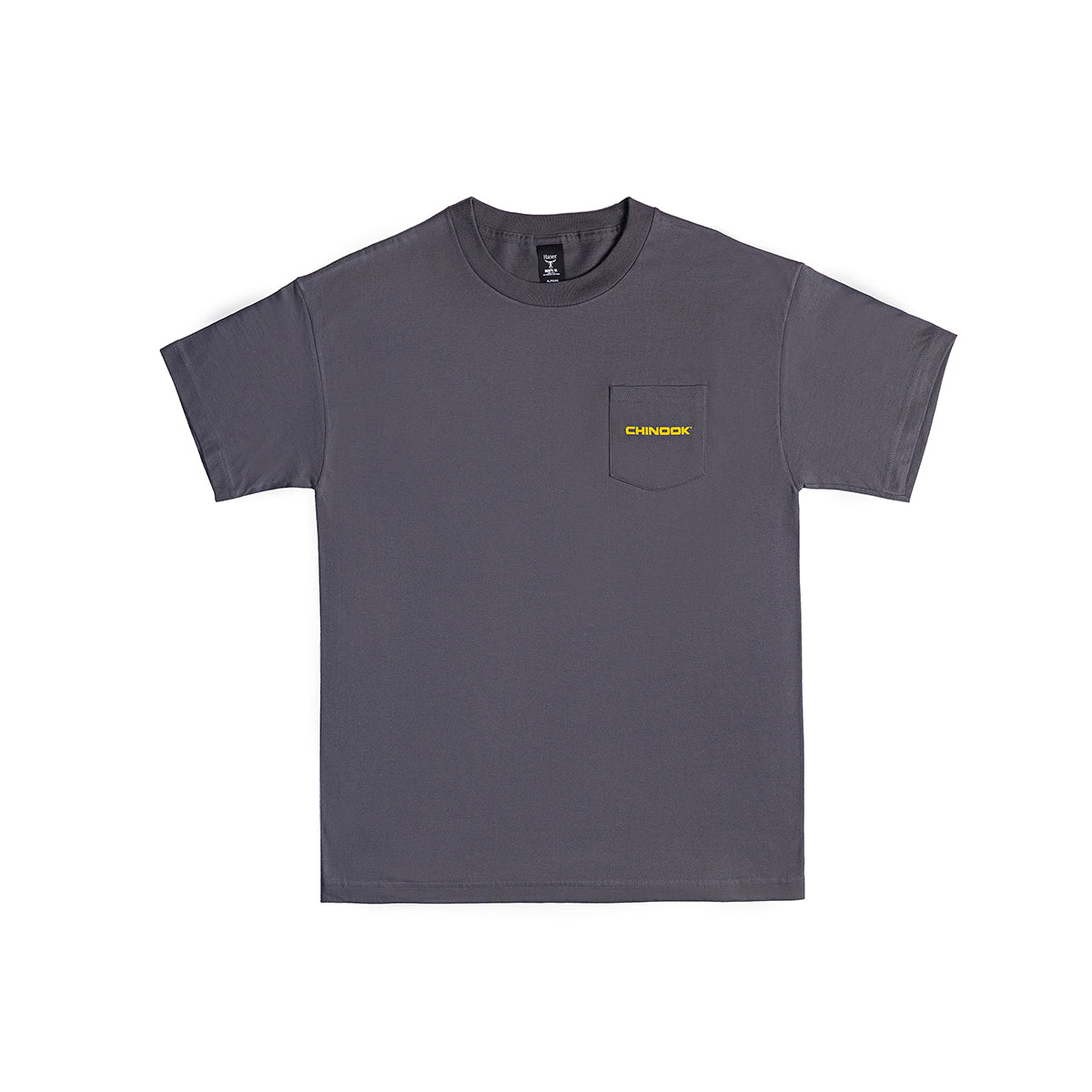 Camiseta de manga corta con bolsillo - Gris humo