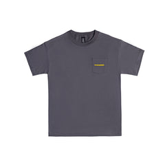 Camiseta de manga corta con bolsillo - Gris humo