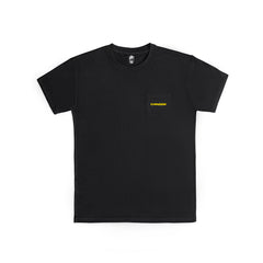 Camiseta de manga corta con bolsillo - Negra