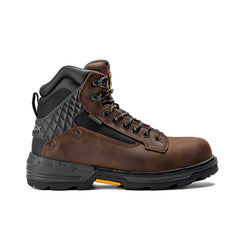 Bota de trabajo impermeable Pallet Jack de 6" con punta lisa, color marrón