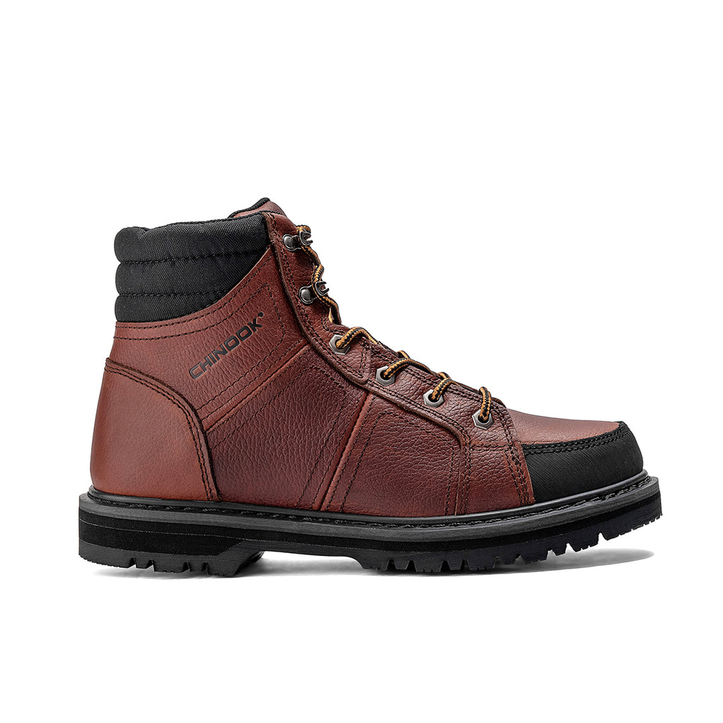 Bota de trabajo Contractor de cuero con punta blanda de 6