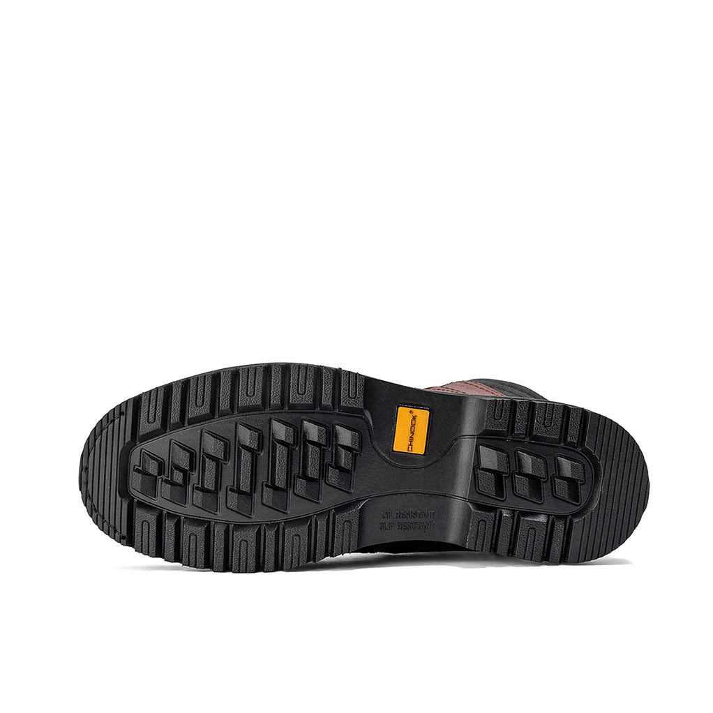 Bota de trabajo Contractor de cuero con punta blanda de 6