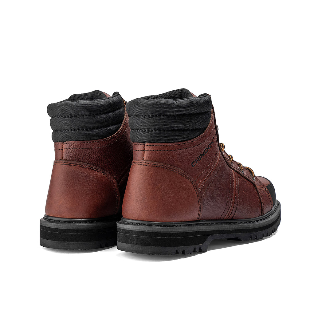 Bota de trabajo Contractor de cuero con punta blanda de 6