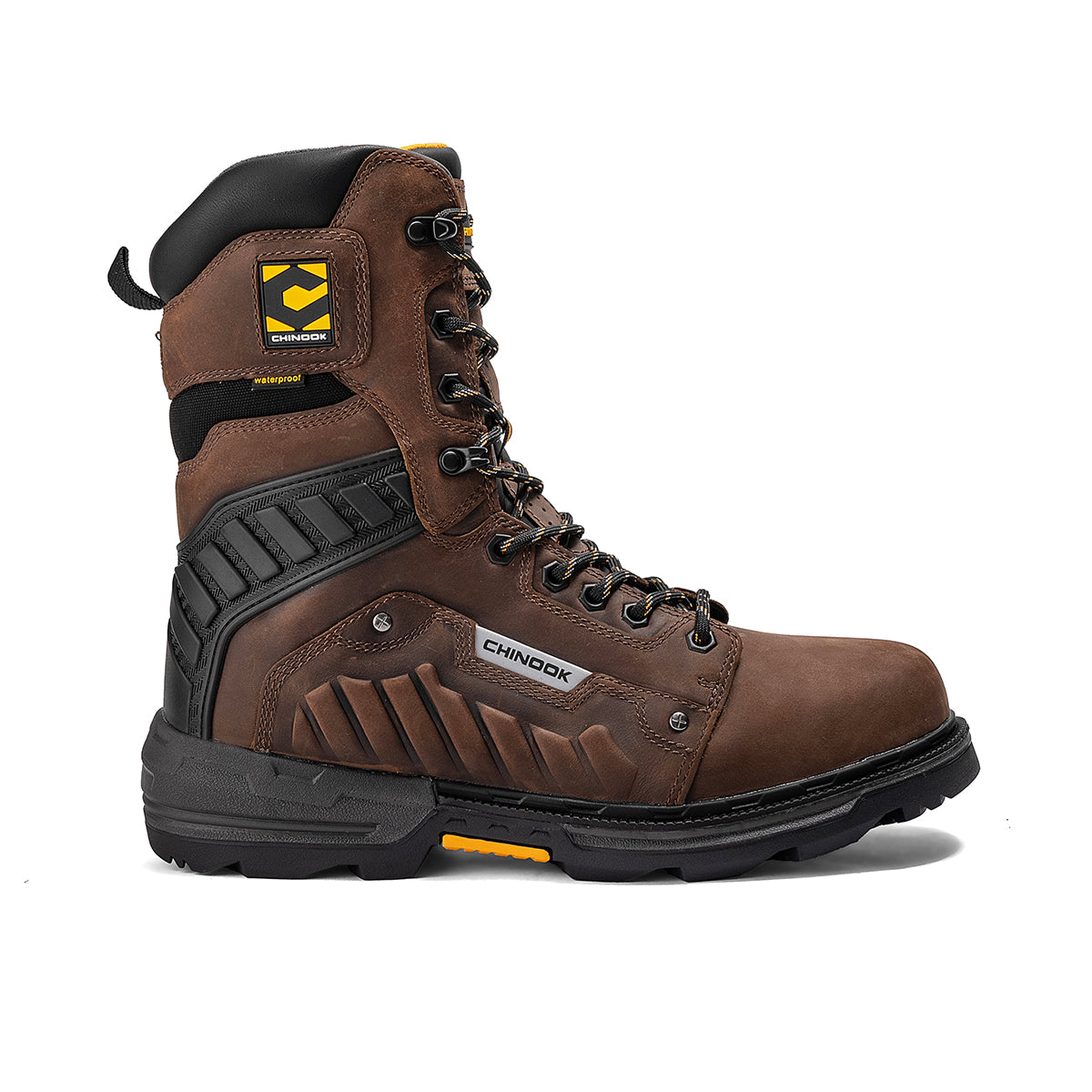 Scorpion 9” Plain Toe Waterproof Work Boot – Brown – Chinook® Footwear