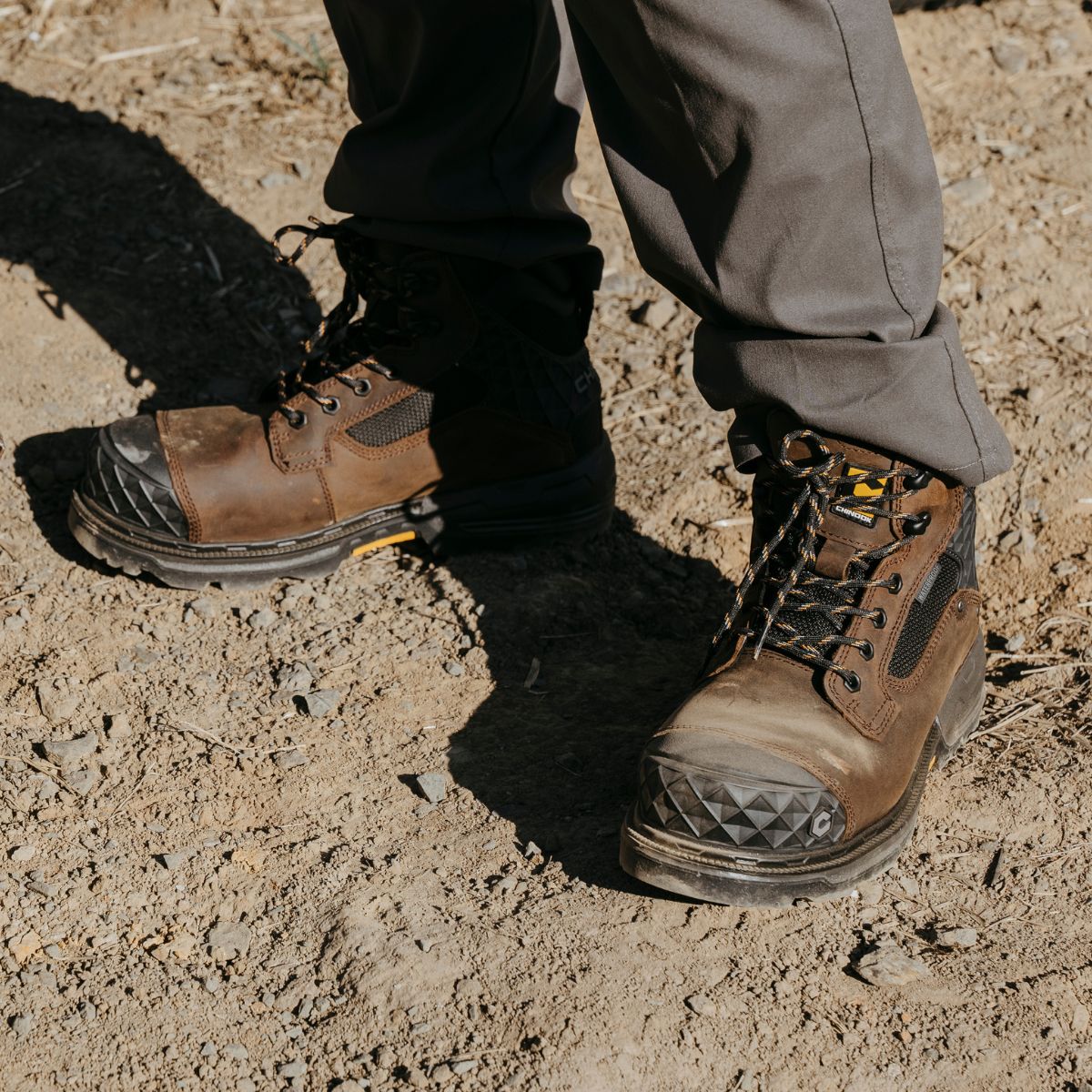 Pallet Jack 6" Comp Toe Men’s Waterproof Work Boot – Brown