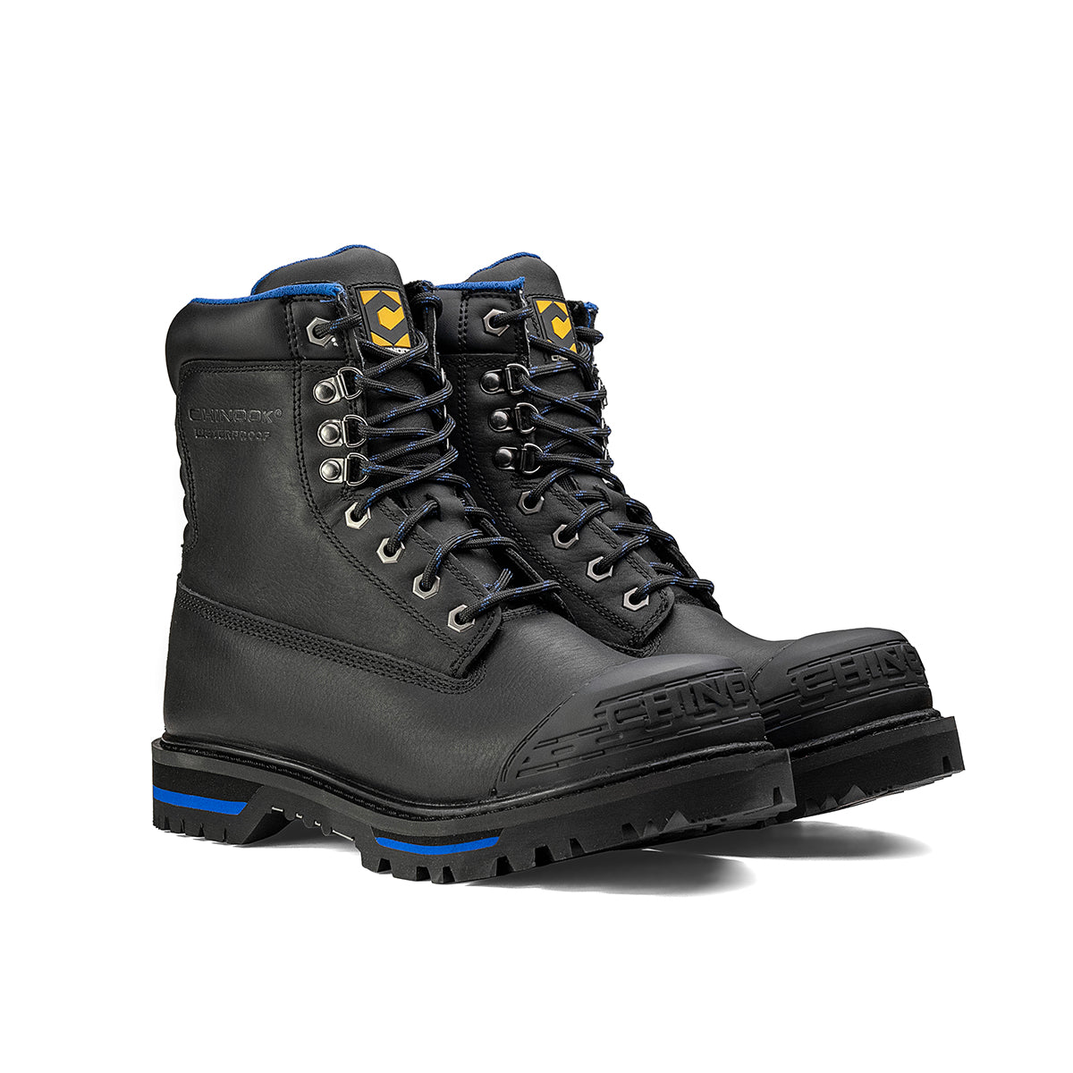 Tarantula 8" Steel Toe Men’s Waterproof Work Boot - Black