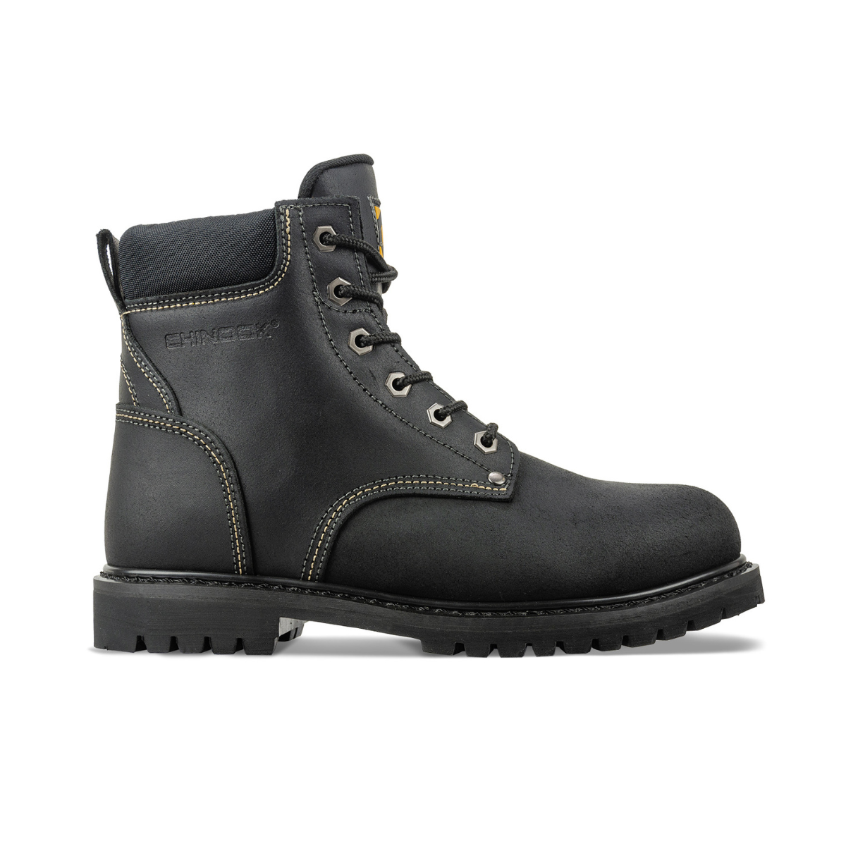 Oil Rigger 6” Steel Toe Men’s Work Boot Black Black