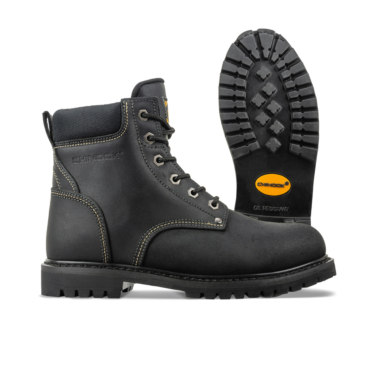 Oil Rigger 6” Steel Toe Men’s Work Boot - Black